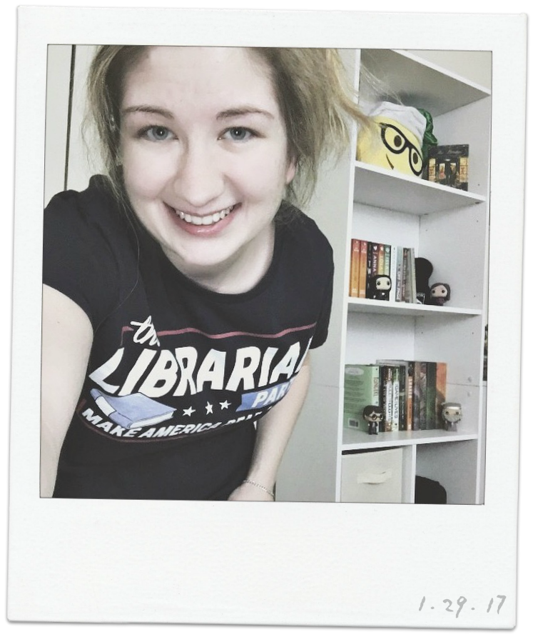 librarian party selfie polaroid
